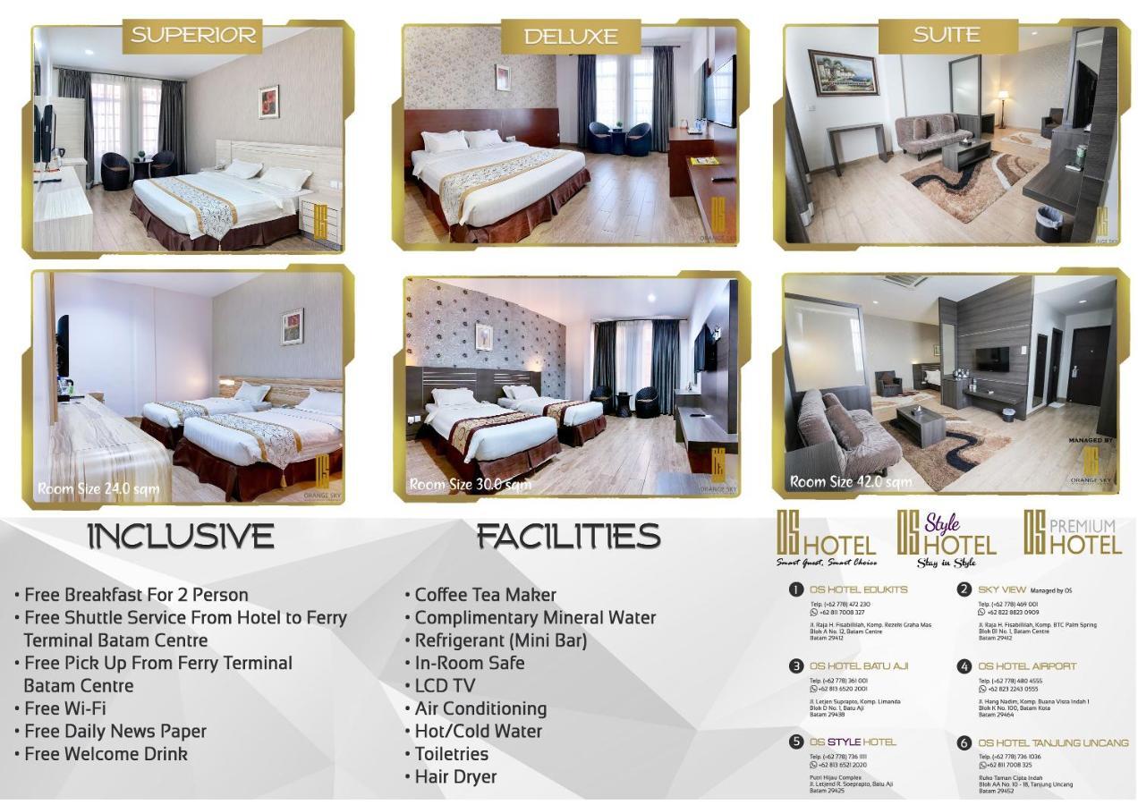 Os Hotel Edukits Fka Venesia Hotel Batam Eksteriør bilde